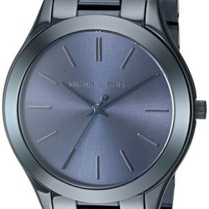 Michael Kors MK3419 Slim Runway Blue Dial Blue Sta
